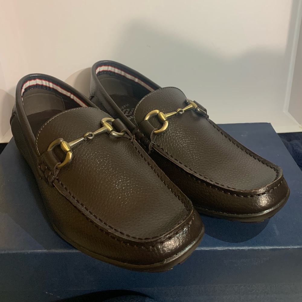 Joseph Abboud Dark Brown Leather Loafers